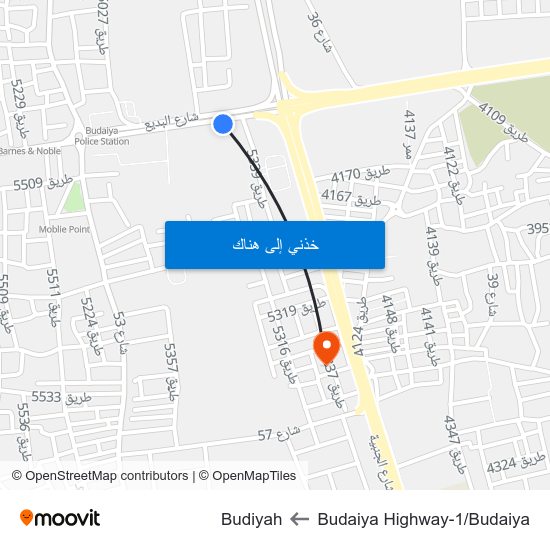 Budaiya Highway-1/Budaiya to Budiyah map