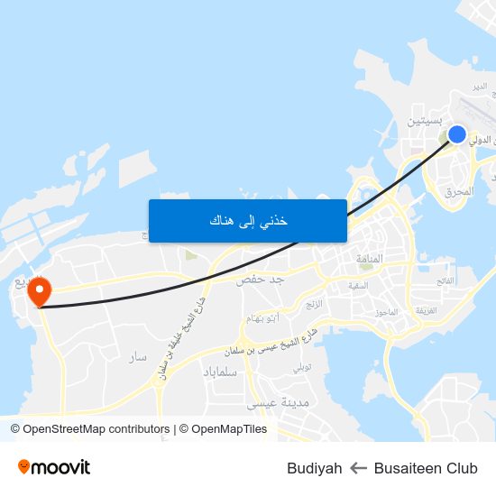 Busaiteen Club to Budiyah map