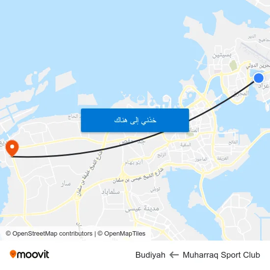 Muharraq Sport Club to Budiyah map