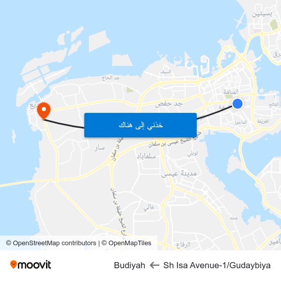 Sh Isa Avenue-1/Gudaybiya to Budiyah map