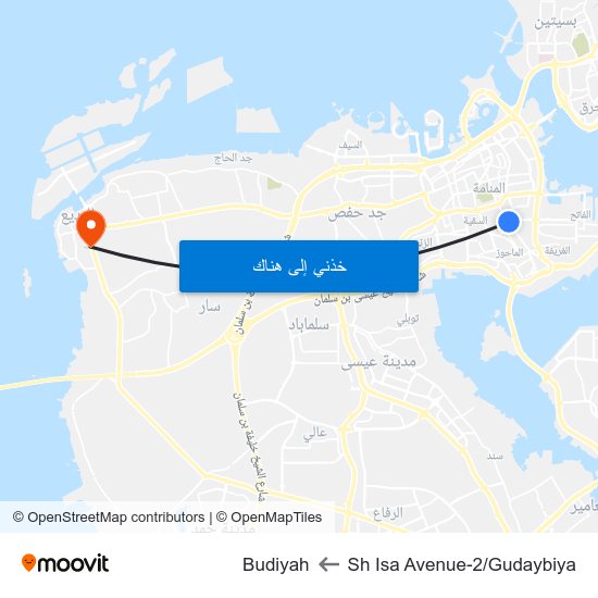 Sh Isa Avenue-2/Gudaybiya to Budiyah map