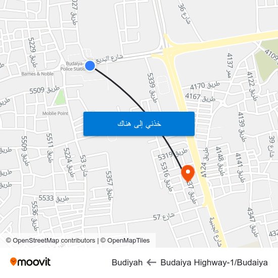 Budaiya Highway-1/Budaiya to Budiyah map