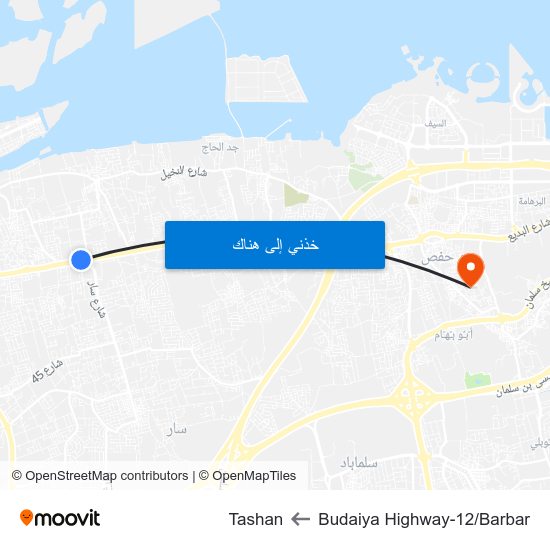 Budaiya Highway-12/Barbar to Tashan map