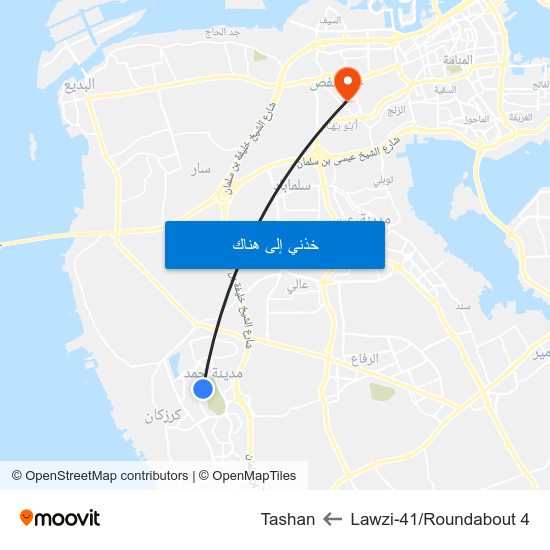 Lawzi-41/Roundabout 4 to Tashan map