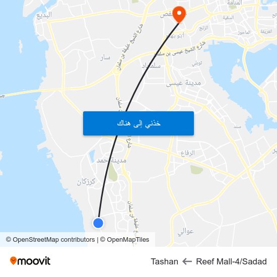 Reef Mall-4/Sadad to Tashan map