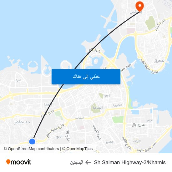 Sh Salman Highway-3/Khamis to البسيتين map