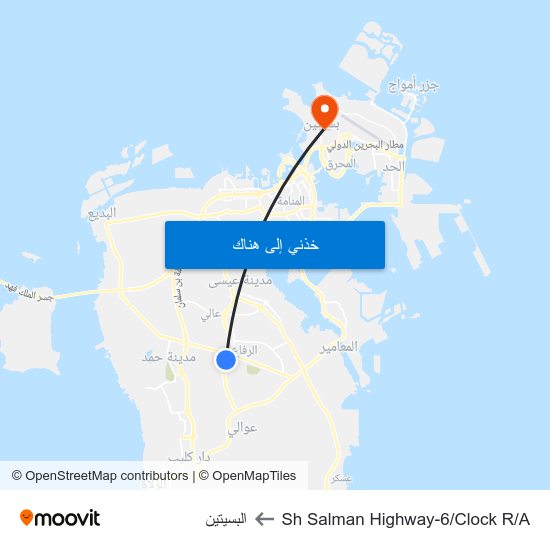Sh Salman Highway-6/Clock R/A to البسيتين map