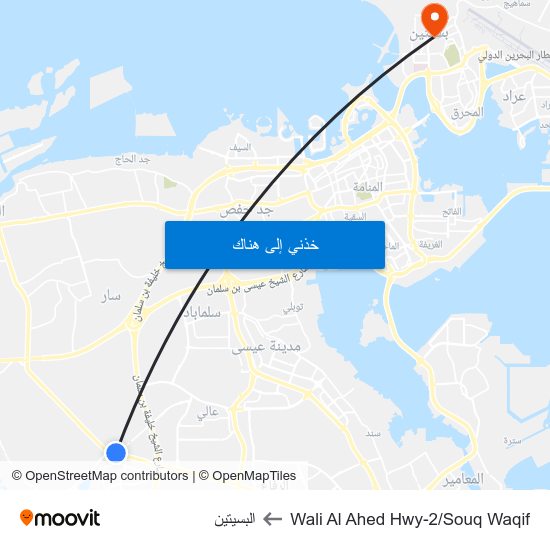 Wali Al Ahed Hwy-2/Souq Waqif to البسيتين map