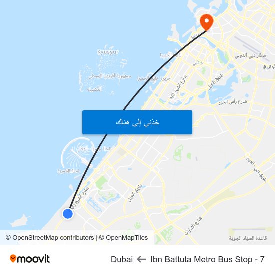 Ibn Battuta  Metro Bus Stop - 7 to Dubai map