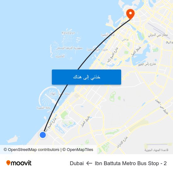 Ibn Battuta  Metro Bus Stop - 2 to Dubai map