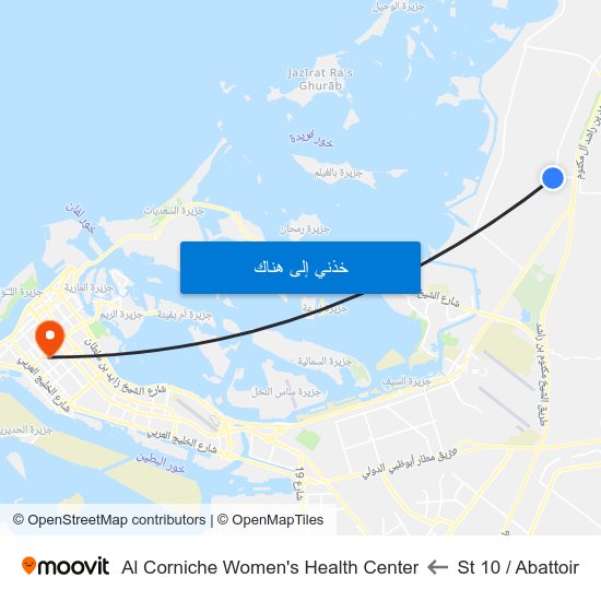 St 10 / Abattoir to Al Corniche Women's Health Center map