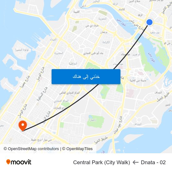 Dnata - 02 to Central Park (City Walk) map