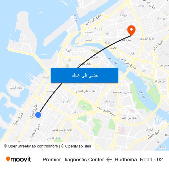 Hudheiba, Road - 02 to Premier Diagnostic Center map