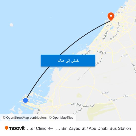 Hazaa Bin Zayed St /  Abu Dhabi Bus Station to Aster Clinic map