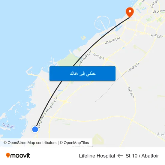 St 10 / Abattoir to Lifeline Hospital map