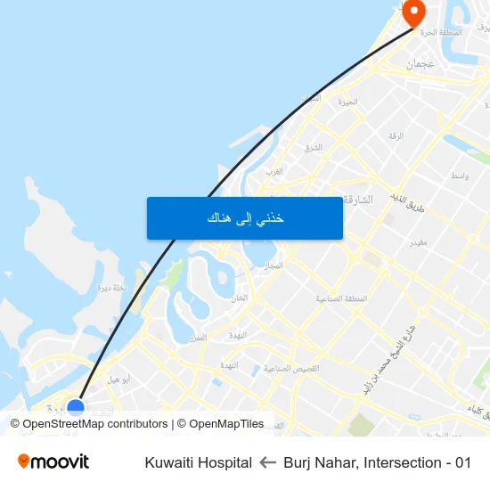 Burj Nahar, Intersection - 01 to Kuwaiti Hospital map