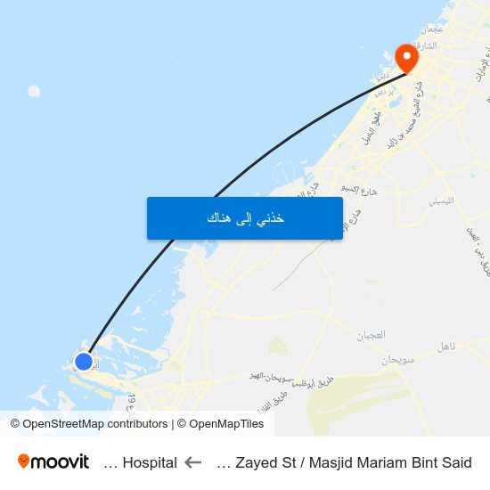 Sultan Bin Zayed St / Masjid Mariam Bint Said to Gmc Hospital, map