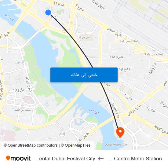 Deira City Centre Metro Station to Deira City Centre Metro Station map