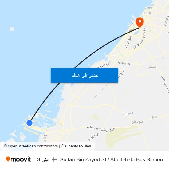 Sultan Bin Zayed St / Abu Dhabi Bus Station to مبنى 3 map