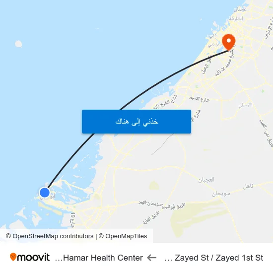 Sultan Bin Zayed St / Zayed 1st St to Nadd Al Hamar Health Center map