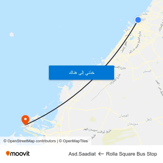 Rolla Square Bus Stop to Asd.Saadiat map