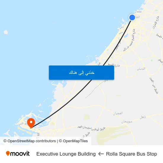 Rolla Square Bus Stop to Executive Lounge Building map