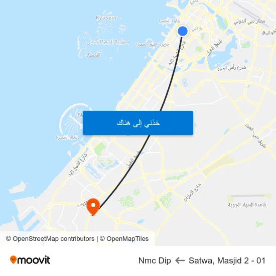 Satwa, Masjid 2 - 01 to Nmc Dip map