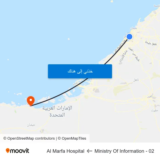 Ministry Of Information - 02 to Al Marfa Hospital map