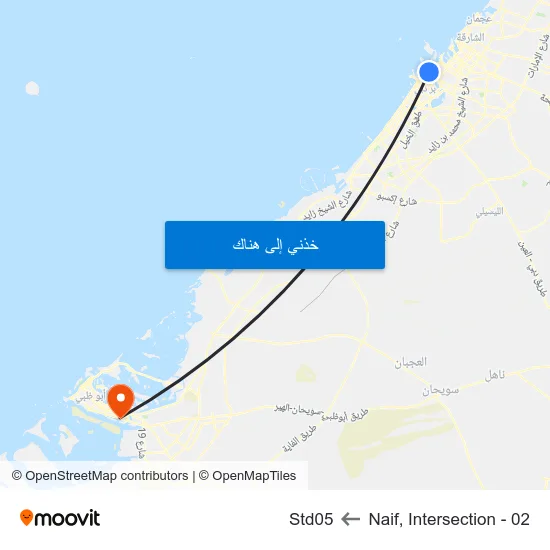 Naif, Intersection - 02 to Std05 map