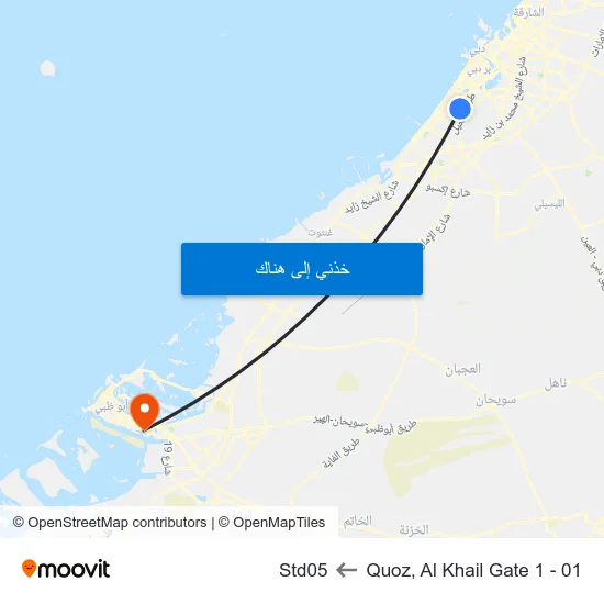 Quoz, Al Khail Gate 1 - 01 to Std05 map