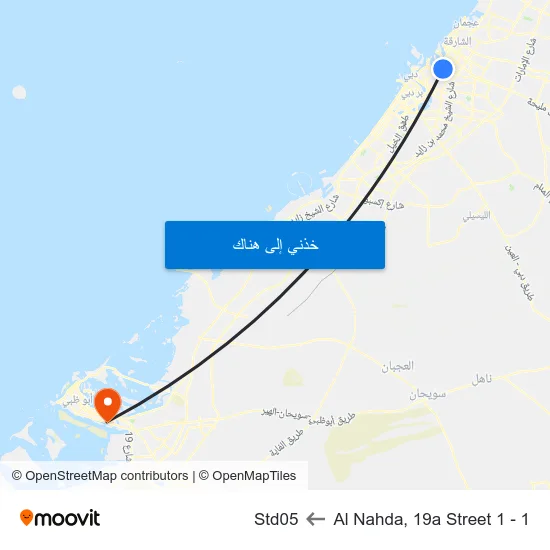 Al Nahda, 19a Street 1 - 1 to Std05 map