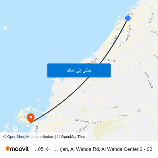 Sharjah, Al Wahda Rd, Al Wahda Center 2 - 02 to Std05 map