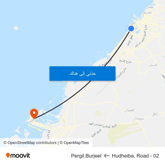 Hudheiba, Road - 02 to Pergil.Burjeel map