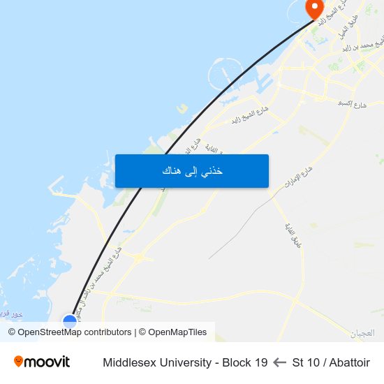 St 10 / Abattoir to Middlesex University - Block 19 map