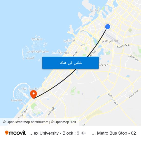 Stadium Metro Bus Stop - 02 to Middlesex University - Block 19 map