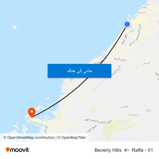 Raffa - 01 to Beverly Hills map