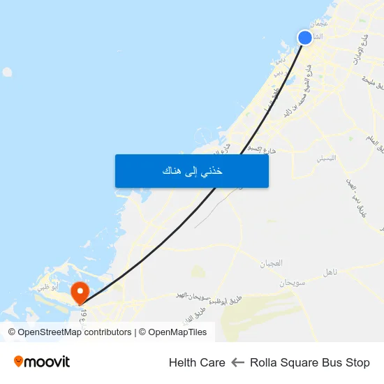 Rolla Square Bus Stop to Helth Care map