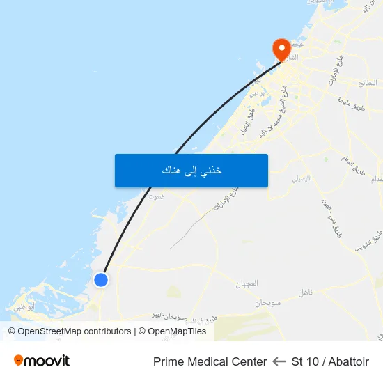 St 10 / Abattoir to Prime Medical Center map