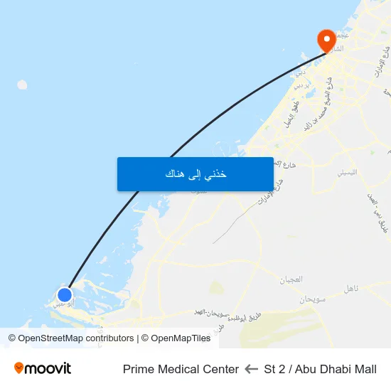 St 2 / Abu Dhabi Mall to Prime Medical Center map