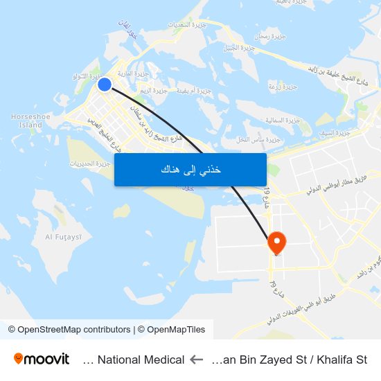 Sultan Bin Zayed St / Khalifa St to New National Medical map
