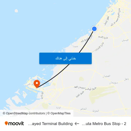 Ibn Battuta  Metro Bus Stop - 2 to Sheikh Zayed Terminal Building map