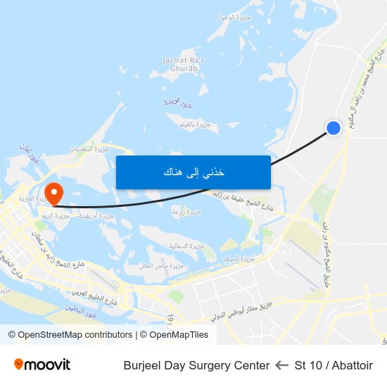 St 10 / Abattoir to Burjeel Day Surgery Center map