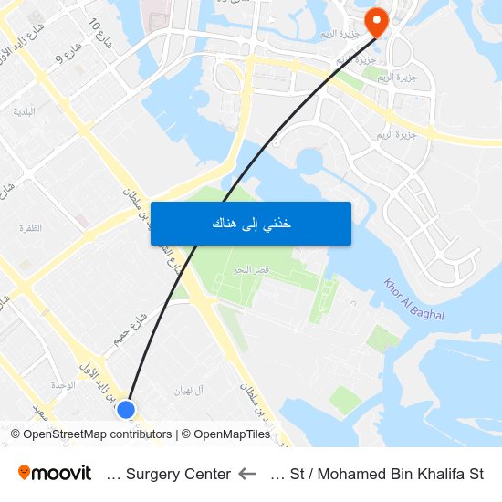 Sultan Bin Zayed St / Mohamed Bin Khalifa St to Burjeel Day Surgery Center map