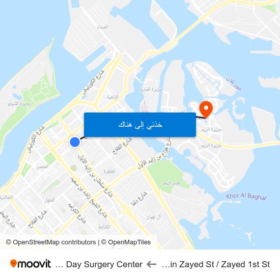 Sultan Bin Zayed St / Zayed 1st St to Burjeel Day Surgery Center map