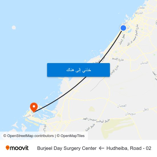 Hudheiba, Road - 02 to Burjeel Day Surgery Center map