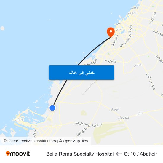 St 10 / Abattoir to Bella Roma Specialty Hospital map