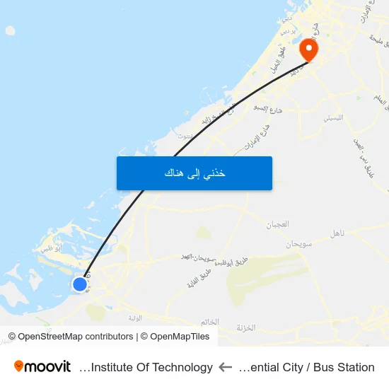 Icad Residential City / Bus Station to Rochester Institute Of Technology map
