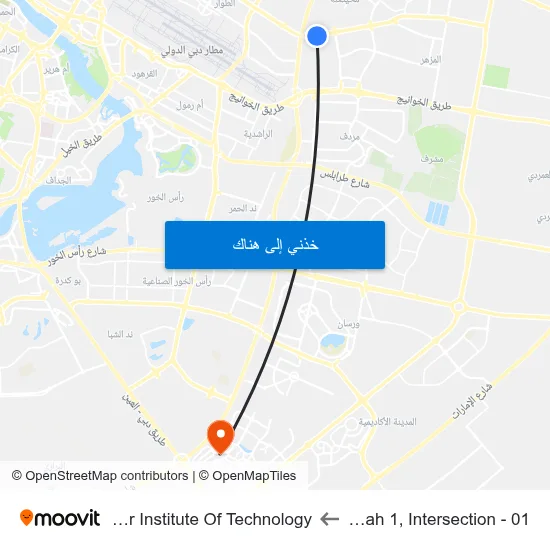 Muhaisnah 1, Intersection - 01 to Rochester Institute Of Technology map