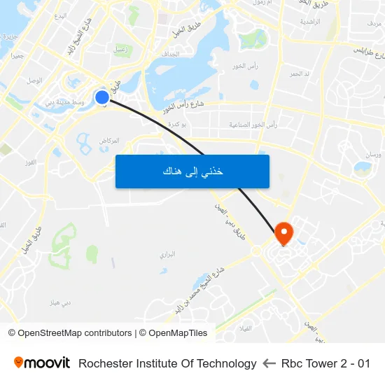Rbc Tower 2 - 01 to Rochester Institute Of Technology map