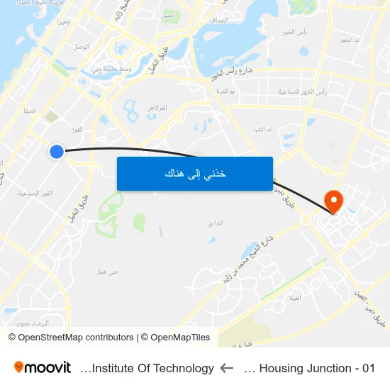 Quoz, New Housing Junction - 01 to Rochester Institute Of Technology map